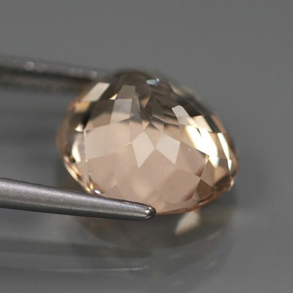 Natural Gem 4.31ct 11 x 9.5mm Cushion UNHEATED Peach Pink Cor-De-Rosa MORGANITE - Picture 3 of 3